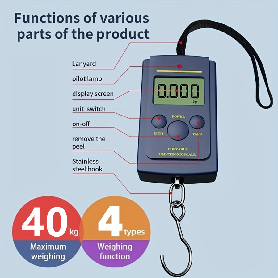 เครื่องชั่งน้ําหนักแบบแขวนดิจิ - Fishing Equipment Carp บทวิจารณ์และราคา