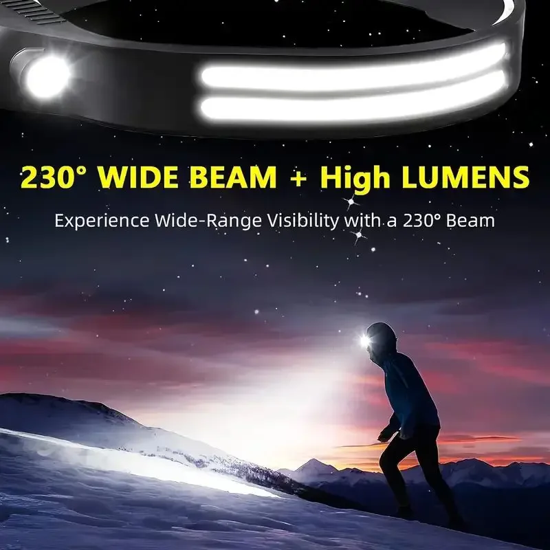 ไฟหน้าแบบเซ็นเซอร์ LED แบตเตอร - Fishing Headlamp บทวิจารณ์และราคา