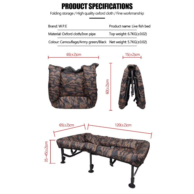 อุปกรณ์ตกปลาคาร์พแบบพับได้ ขาป - Fishing Equipment Carp บทวิจารณ์และราคา